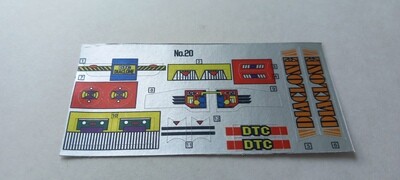 Diaclone version Grapple replacement custom repro sticker sheet DIE CUT