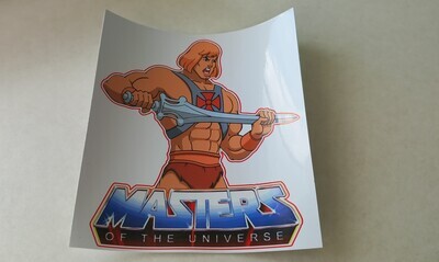 MOTU He-Man 3.5&quot; x 4&quot; custom repro He-Man sticker...die cut
