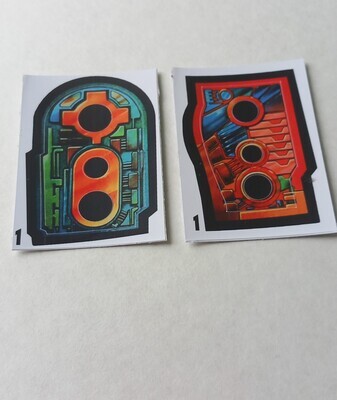 The Centurions Doc Terror &amp; Hacker custom repro sticker sheet DIE CUT