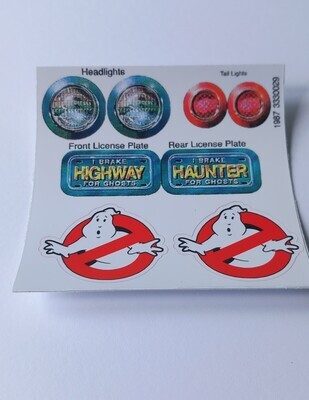 Ghostbusters Highway Haunter custom stickers/labels/decals on gloss vinyl DIE CUT