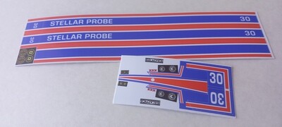 Battlestar Galactica Stellar Probe custom stickers DIE CUT with extras...style 1*