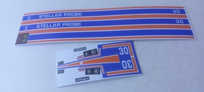 Battlestar Galactica Stellar Probe custom stickers DIE CUT with extras...style 2*