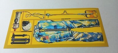 Action Man Kit Locker Box inlay custom repro stickers labels decals DIE CUT
