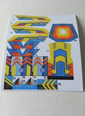 The Centurions Skybolt custom repro sticker sheet DIE CUT