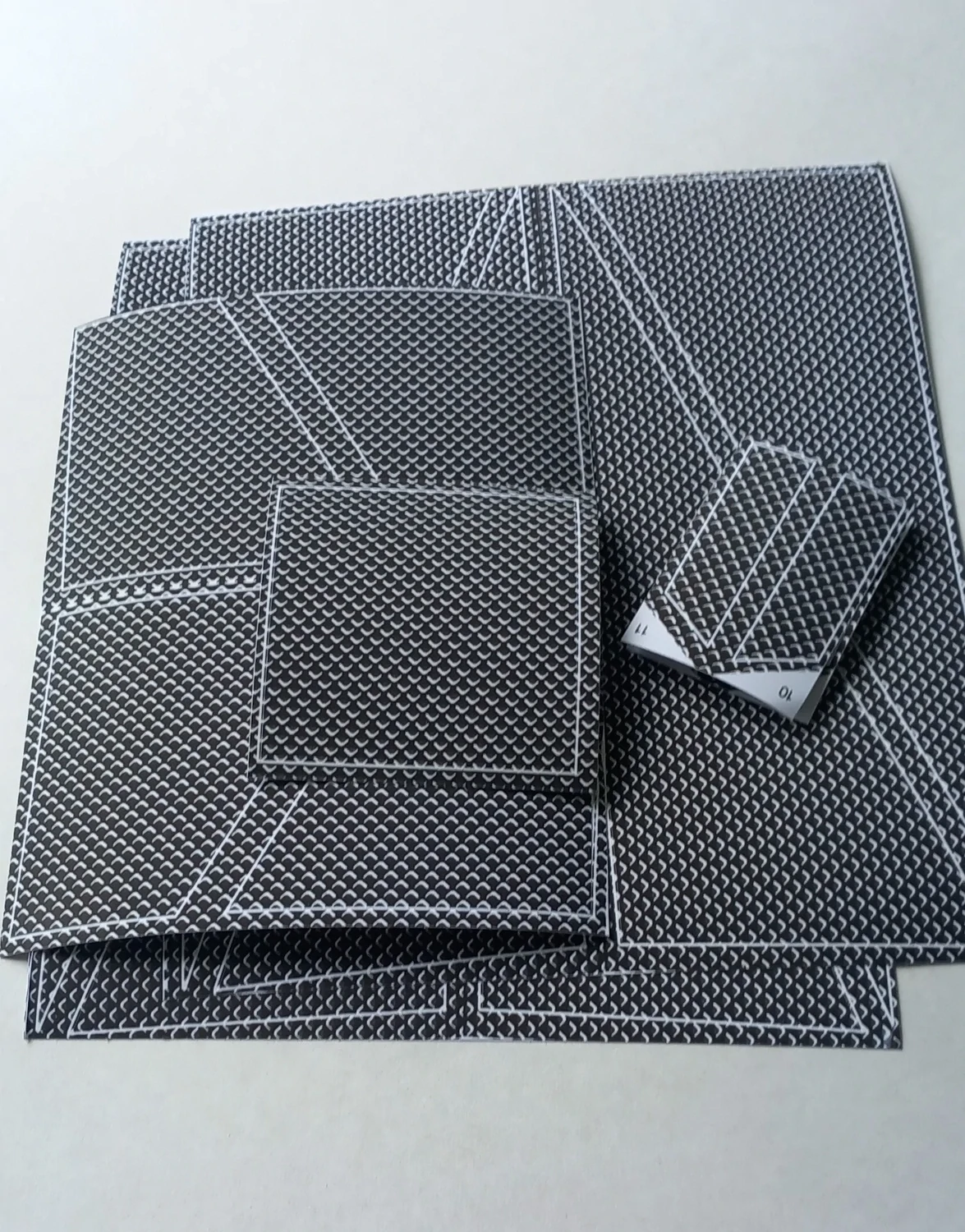 Star Wars Imperial Tie Interceptor custom repro stickers DIE CUT for both wings