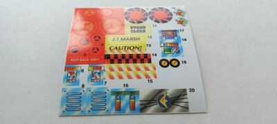 Exosquad Exoconverting J.T. Marsh custom repro replacement stickers DIE CUT
