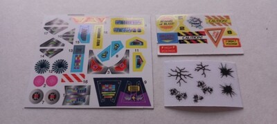 Exosquad Medieval Knight E-Frame Wolf Bronski series 5 custom repro stickers ...die cut
