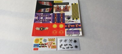 Exosquad ExoWalking Light Attack E-Frame Marsala special release  custom repro stickers ...die cut
