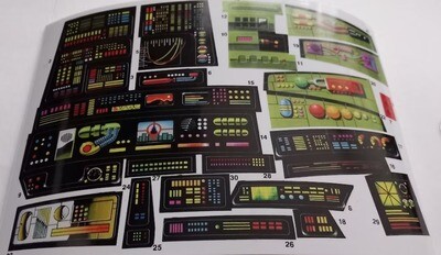 Secret Wars Tower of Doom replacement stickers/labels/decals on gloss vinyl