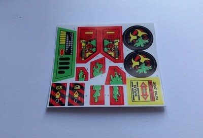G.I. Joe Septic Tank &#39;91 custom sticker label decal sheet DIE CUT