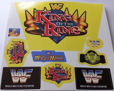 WWF King of the Ring wrestling ring custom replacement sticker DIE CUT