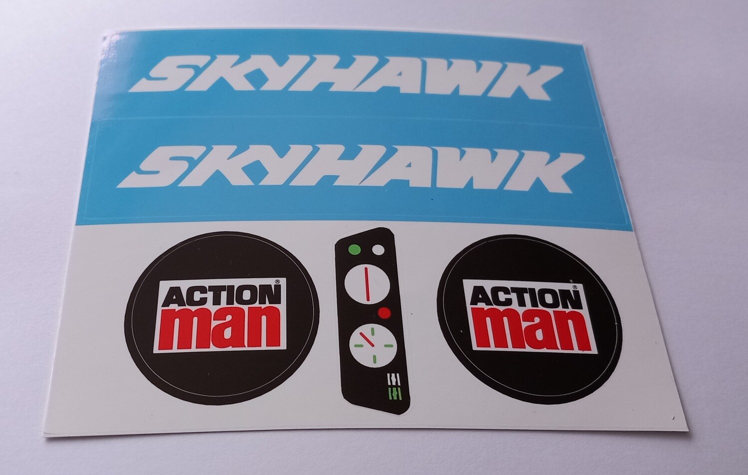 Action Man Skyhawk custom repro replacement sticker DIE CUT