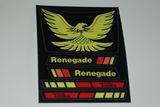 Tonka Renegade Jeep custom repro stickers DIE CUT