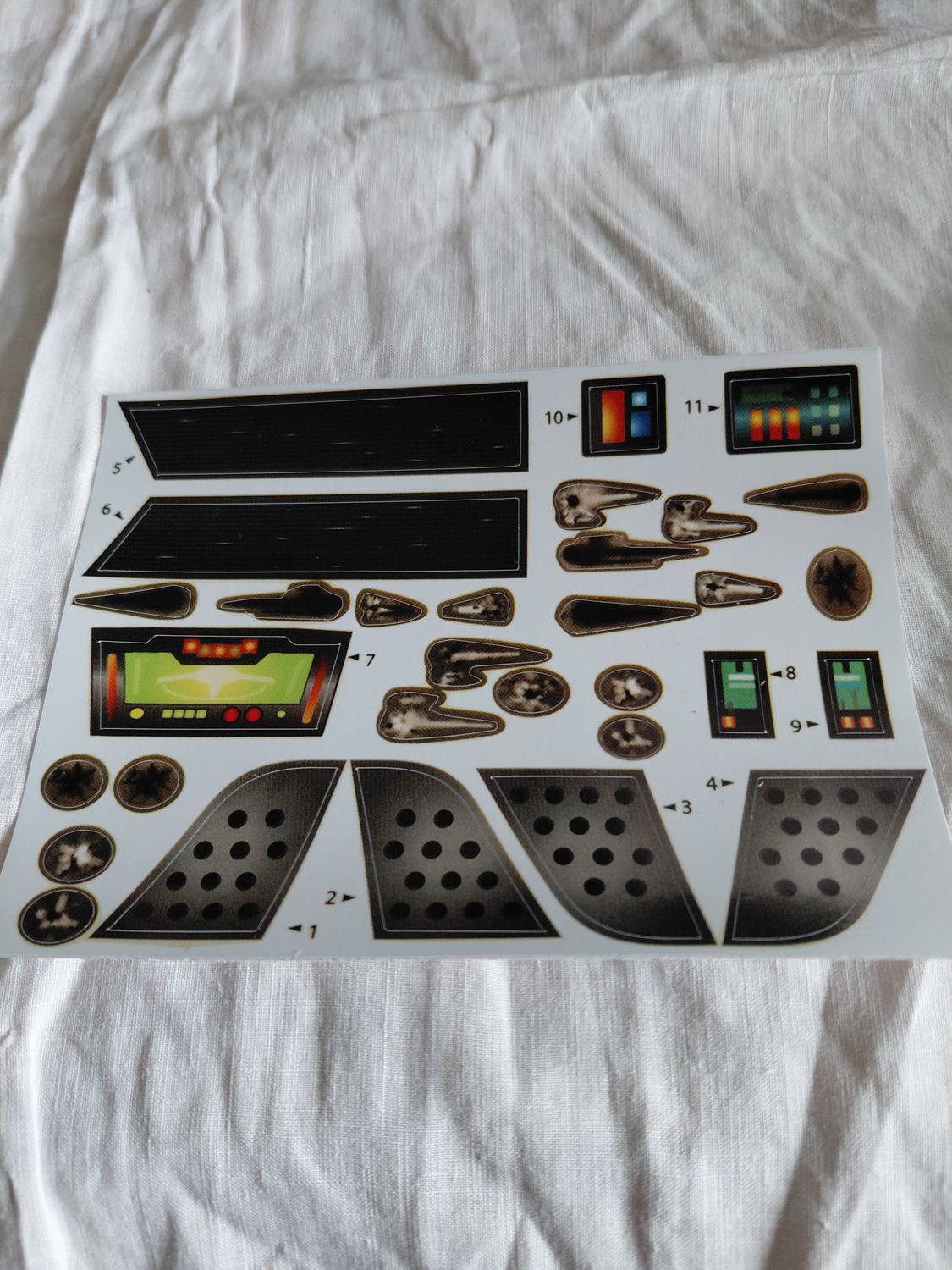 Star Wars Imperial Arc 170 custom repro stickers...die cut