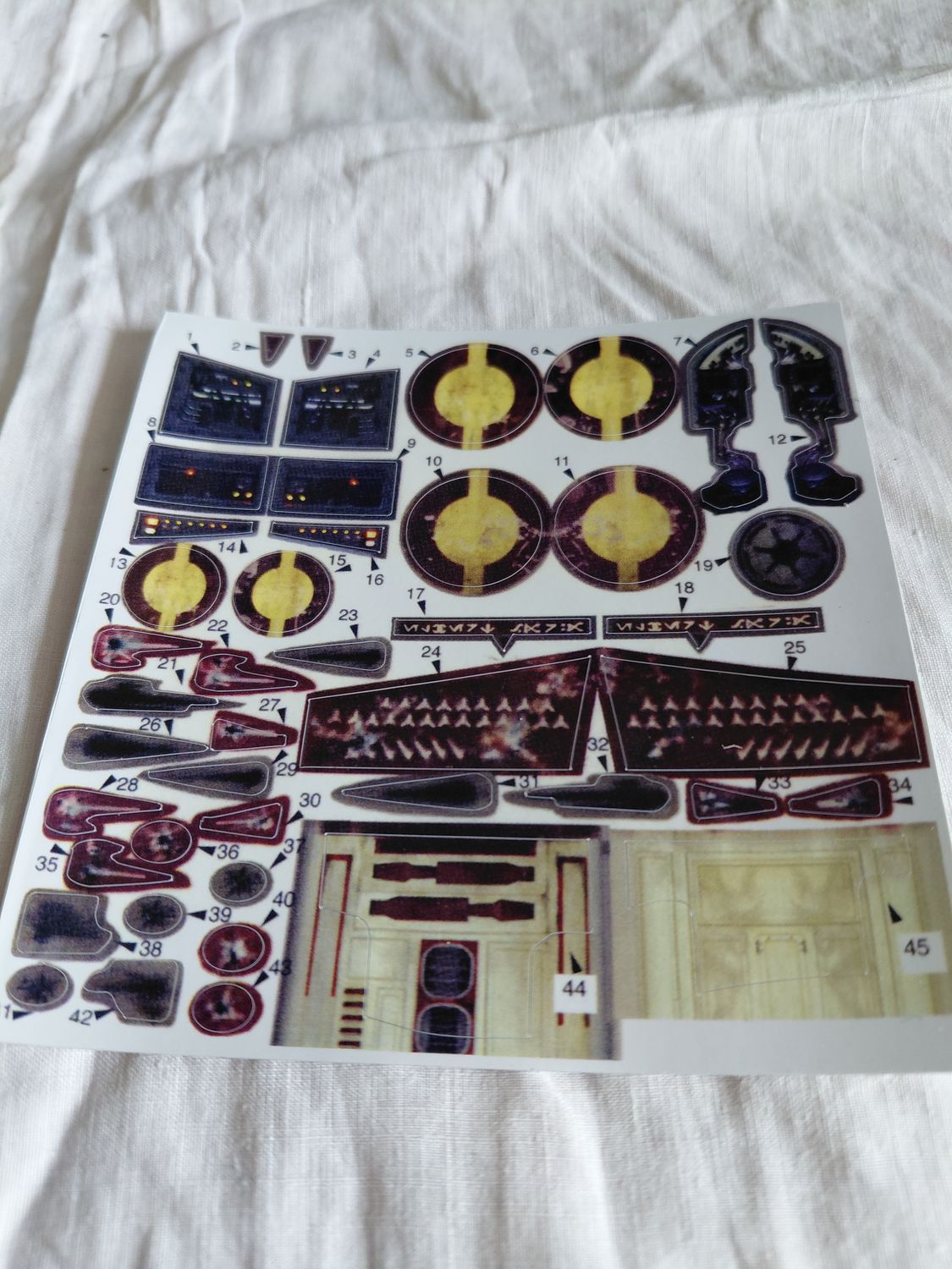 Star Wars Obi Wan's Jedi Starfighter replacement stickers - die cut