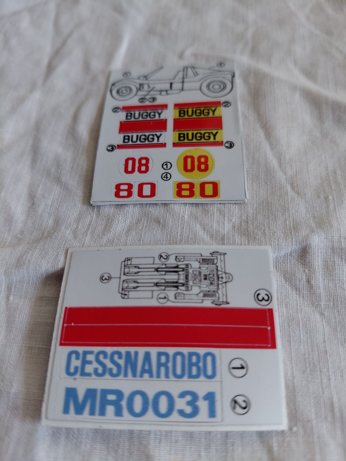 Robo Machines Gobots BuggyMan &amp; MR0031 custom repro replacement  stickers DIE CUT