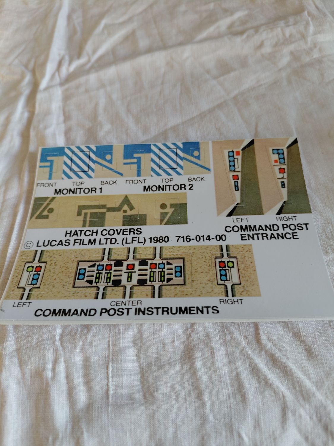 Star Wars Imperial Attack playset custom repro stickers...die cut