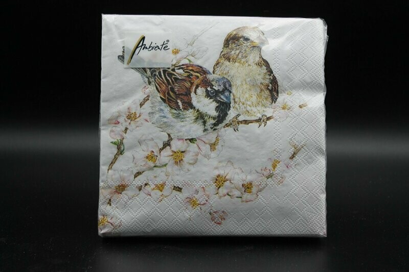 Serviette "Vögel"