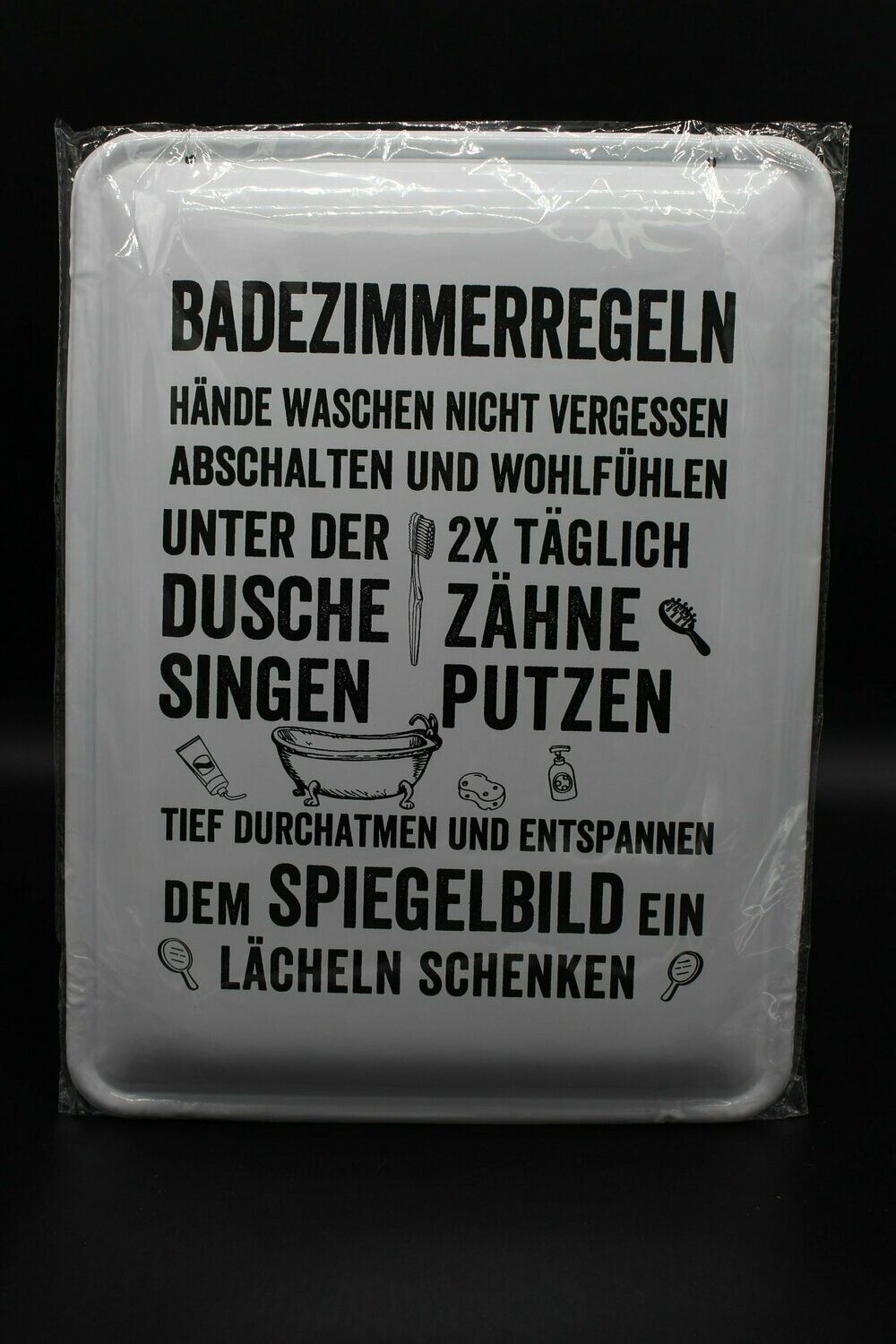 Schild "Badregeln"