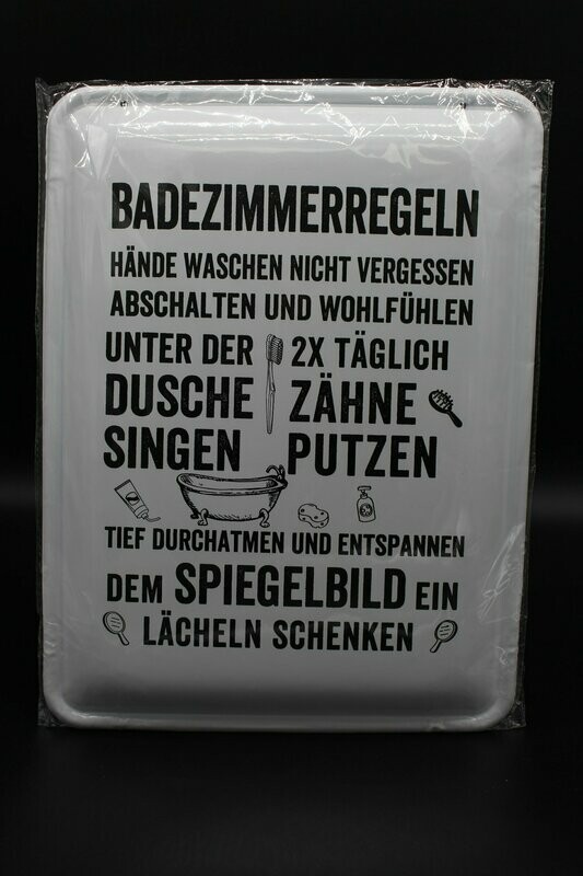 Schild "Badregeln"