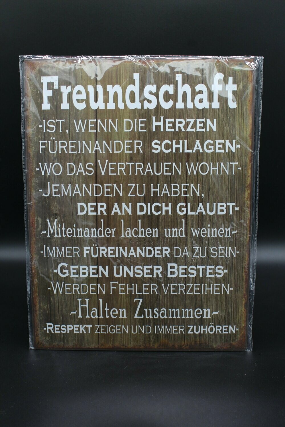 Schild "Freundschaft"