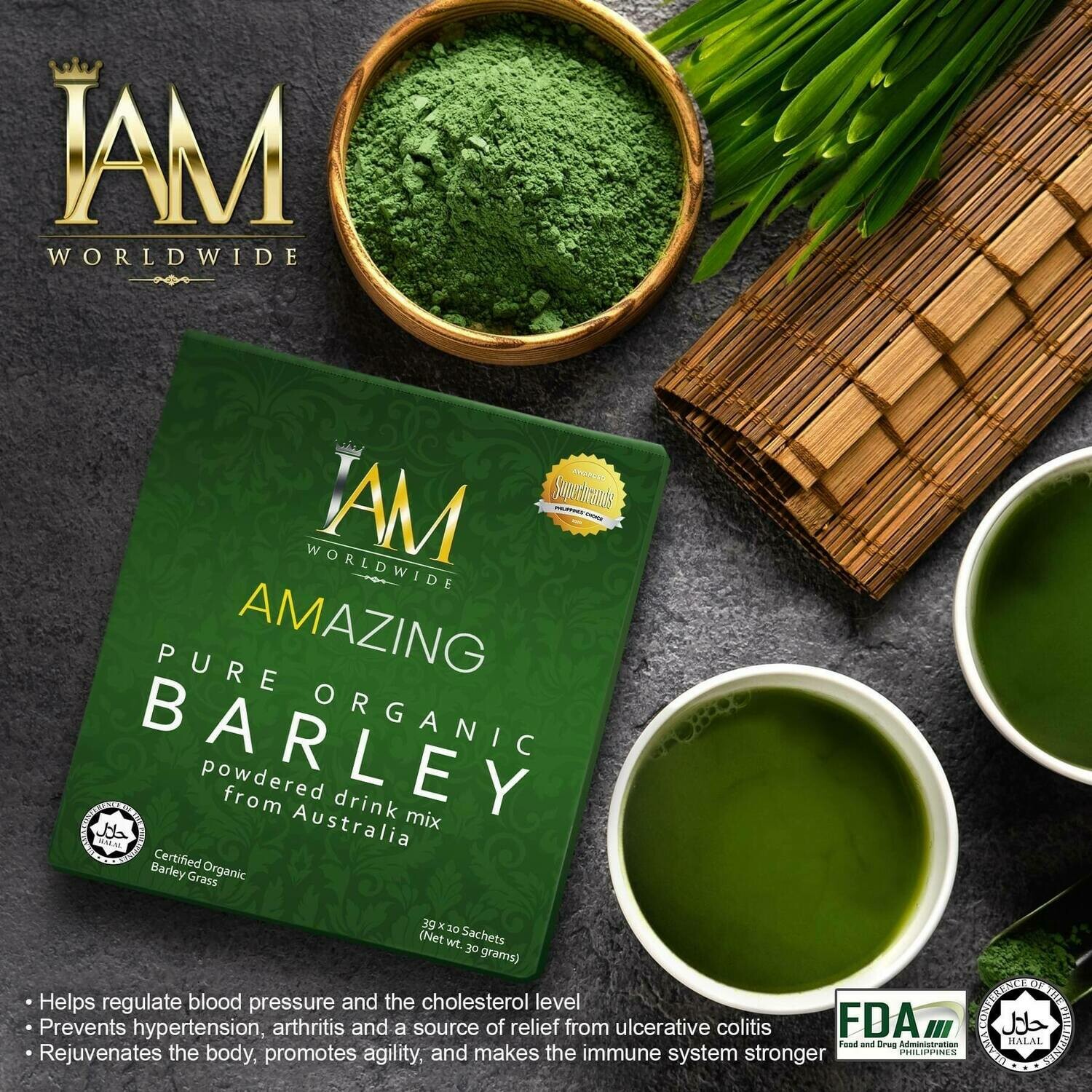 Amazing Pure Organic Barley Powdered Drink
