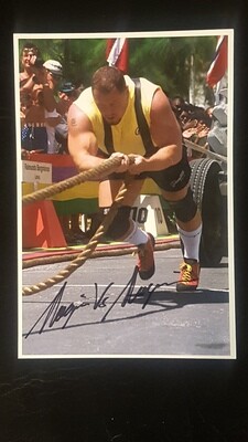 Signed picture post card size