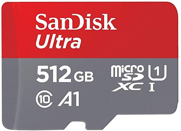 Micro SD SanDisk Ultra 512 GB Scheda di Memoria Classe 10.