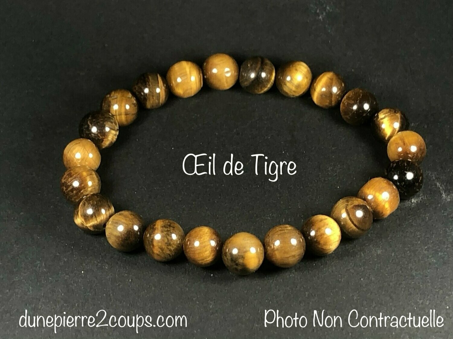 ​Bracelet Œil de Tigre 8mm