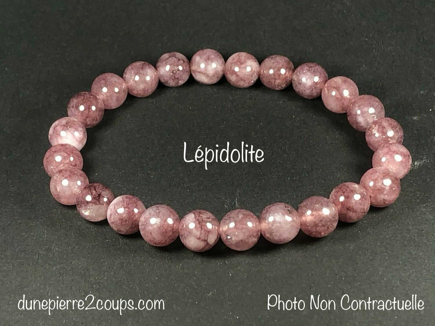 ​Bracelet Lépidolite 8mm