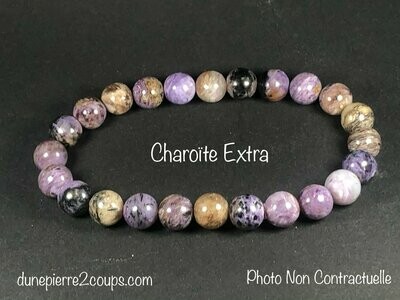 Bracelet Charoïte Extra 8mm