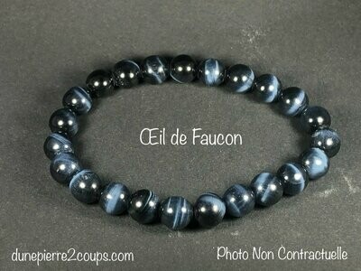 ​Bracelet Œil de Faucon Extra 8mm