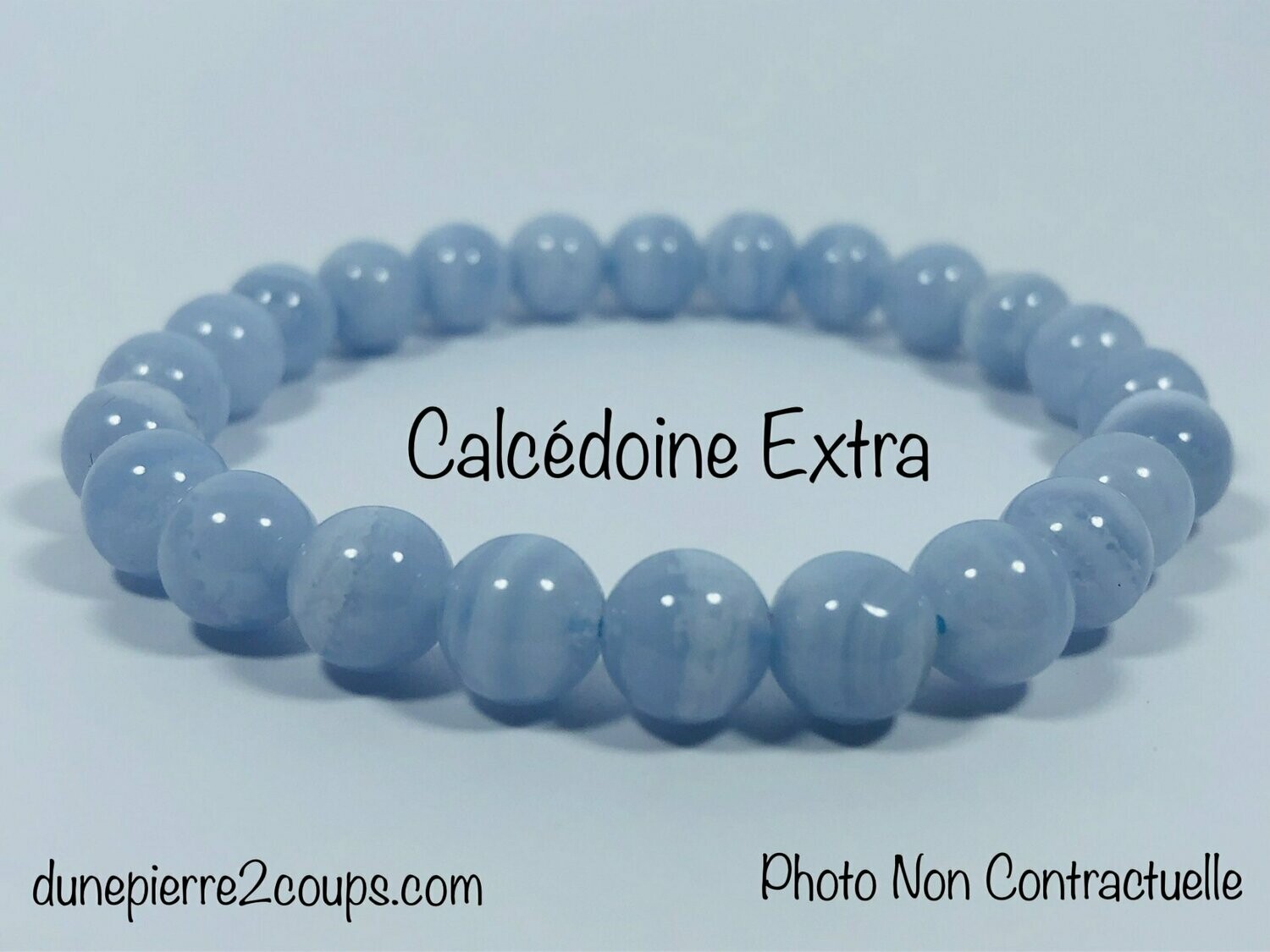 ​Bracelet Calcédoine Extra 8mm
