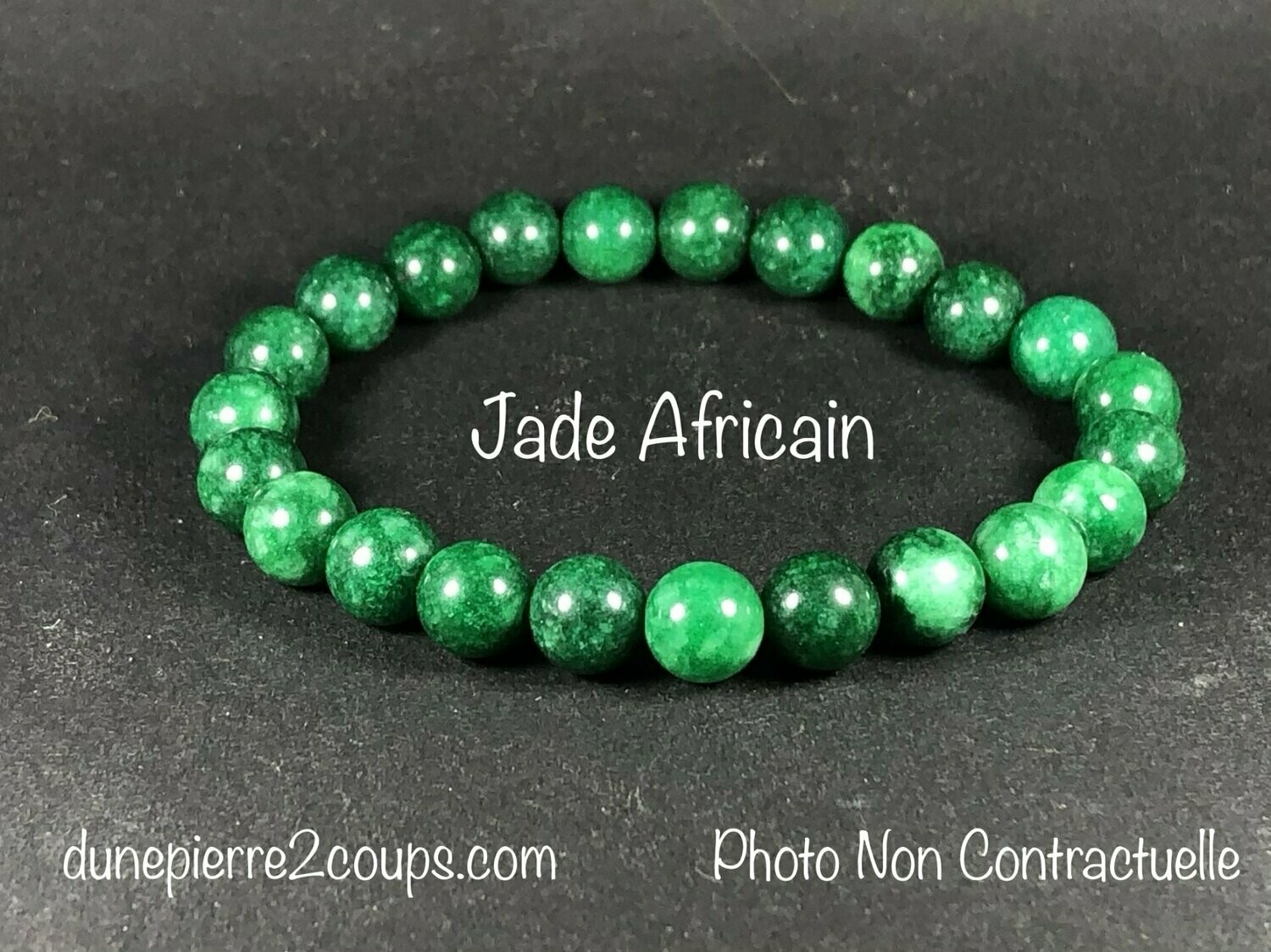 Bracelet Jade Africain 8mm