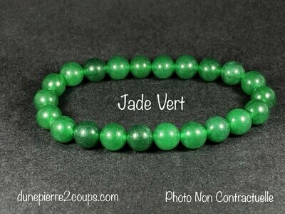 Bracelet Jade Vert 8mm