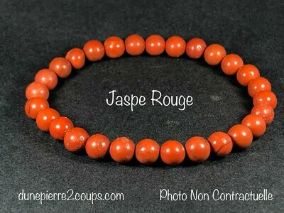 ​Bracelet Jaspe Rouge 6mm