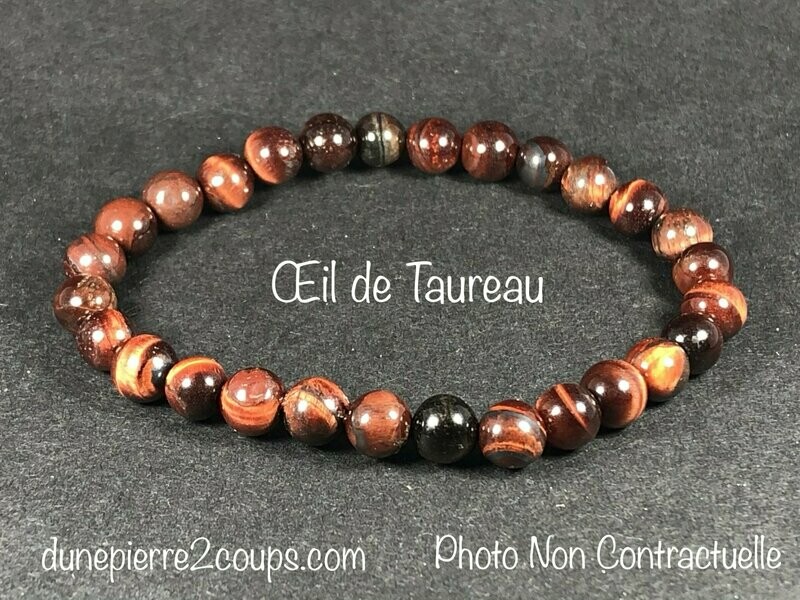 ​Bracelet Œil de Taureau 6mm