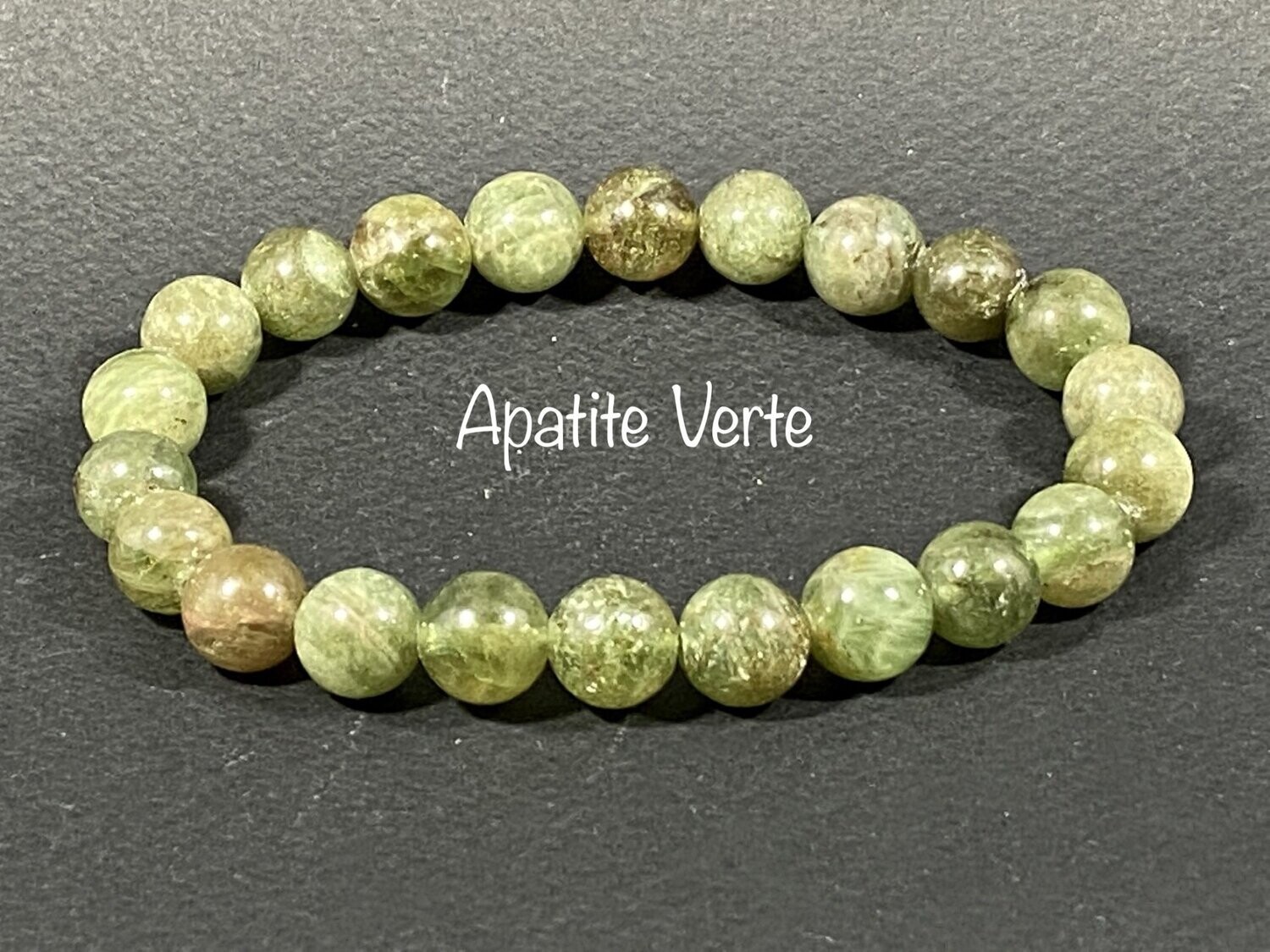 Bracelet Apatite Verte 8mm