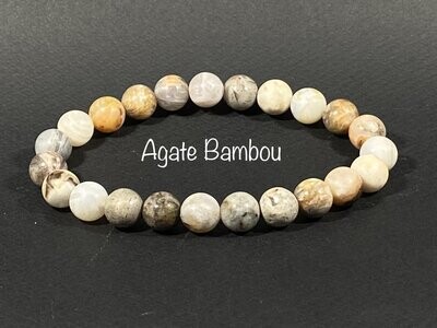 ​Bracelet Agate Bambou 8mm