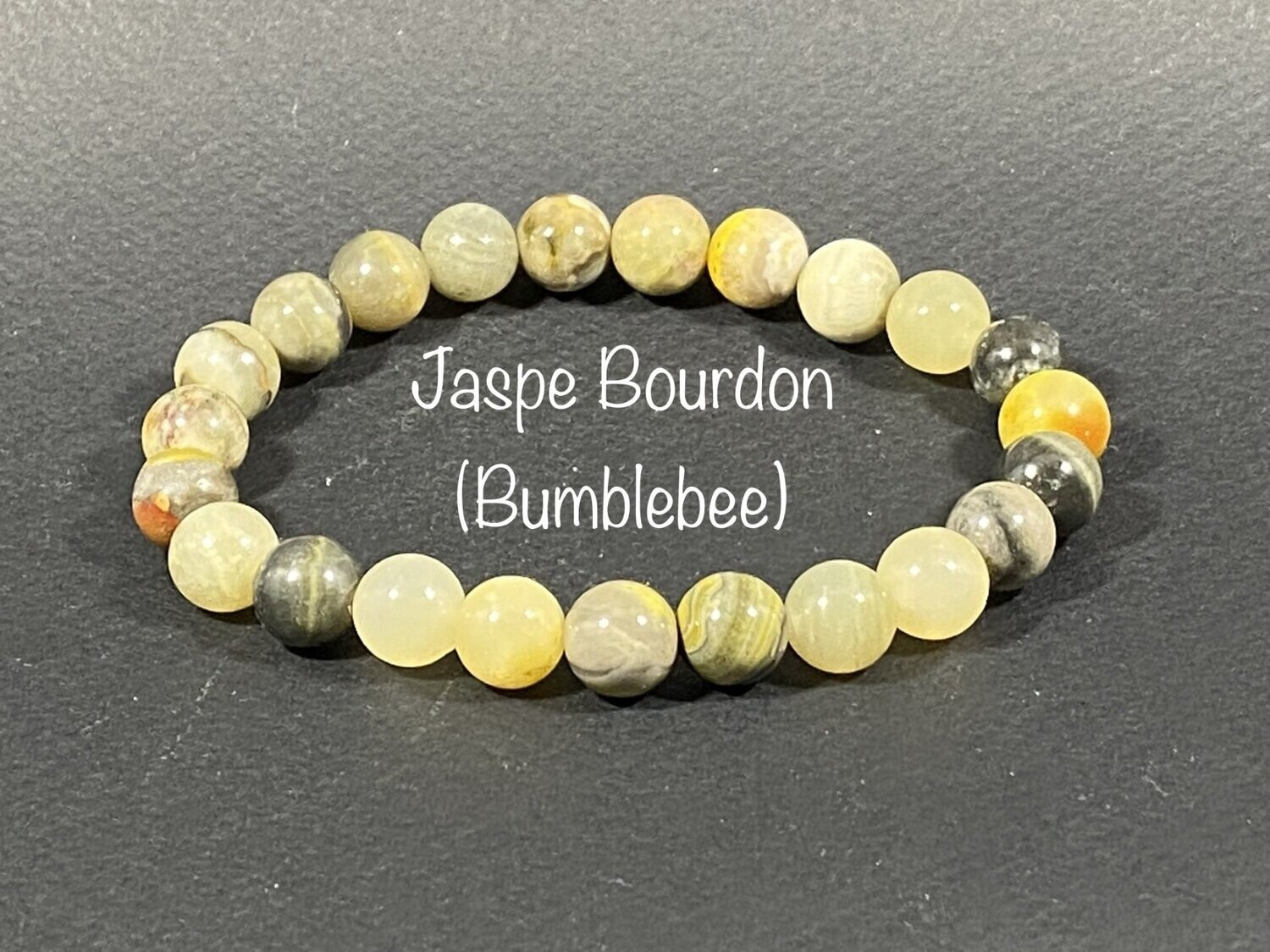 ​Bracelet Jaspe Bumblebee (Bourdon)  8mm