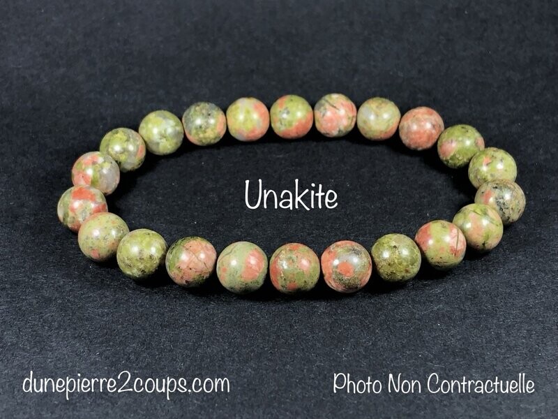 Bracelet Unakite 8mm