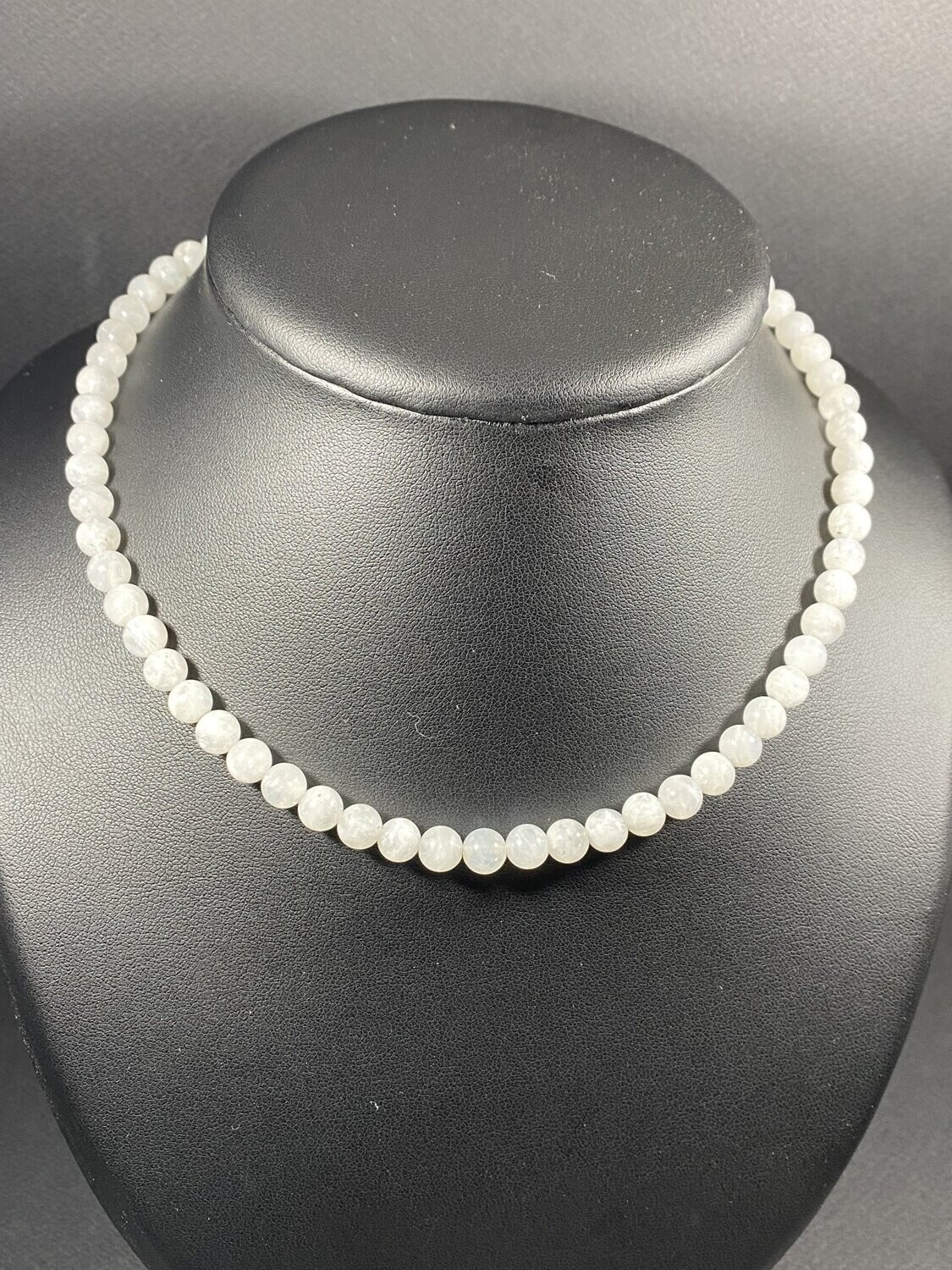 Collier de Pierre de Lune en perles 6mm