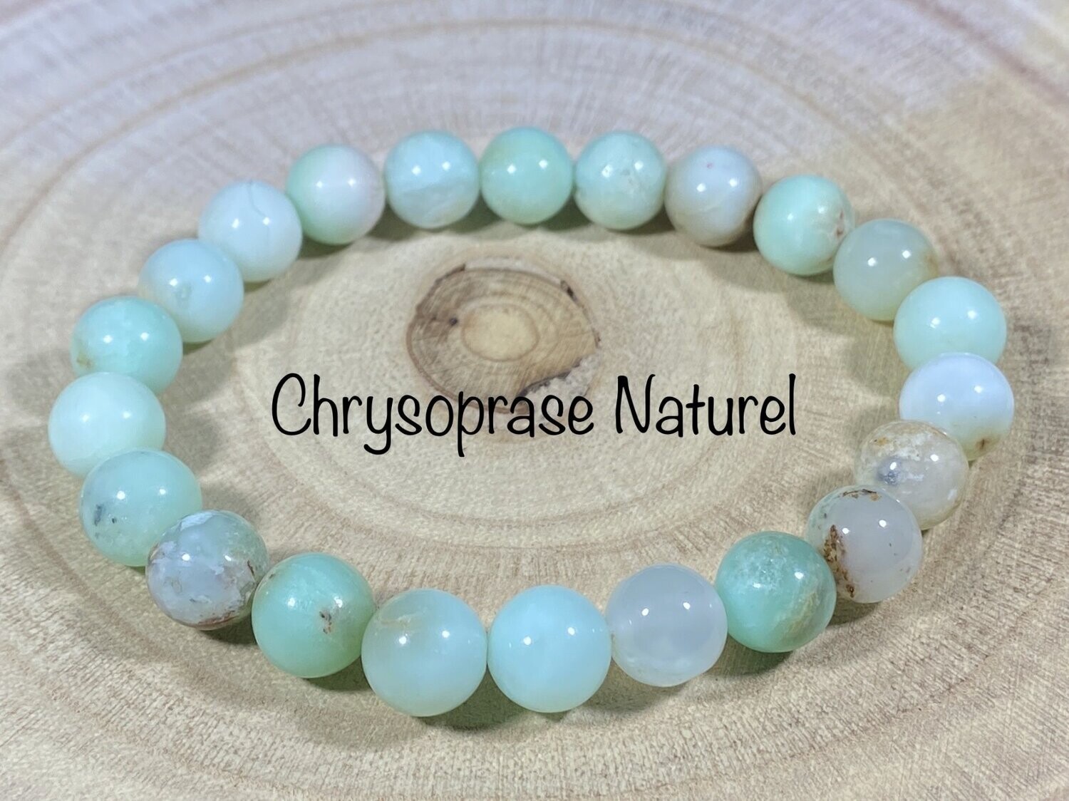 Bracelet Chrysoprase Naturel 8mm