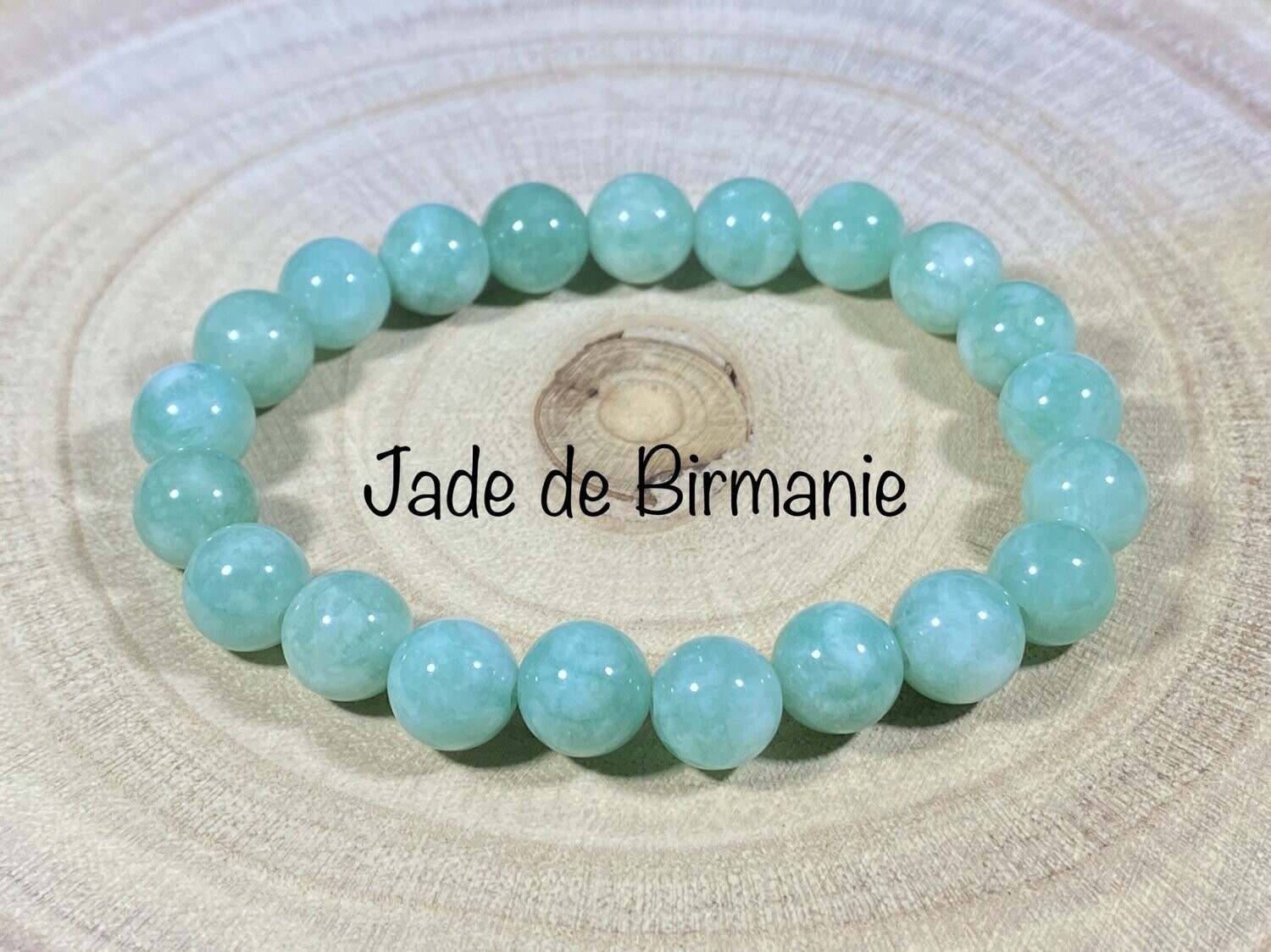 Bracelet Jade de Birmanie 8mm
