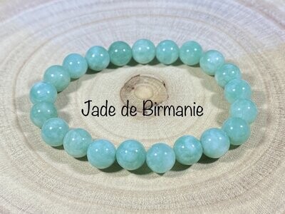 Bracelet Jade de Birmanie 6mm