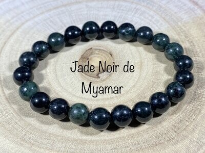 Bracelet Jade Noir 8mm