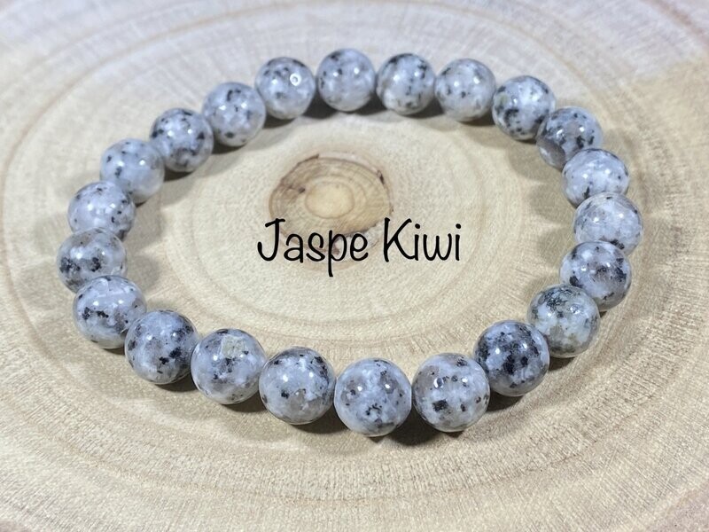 Bracelet Jaspe Kiwi 8mm