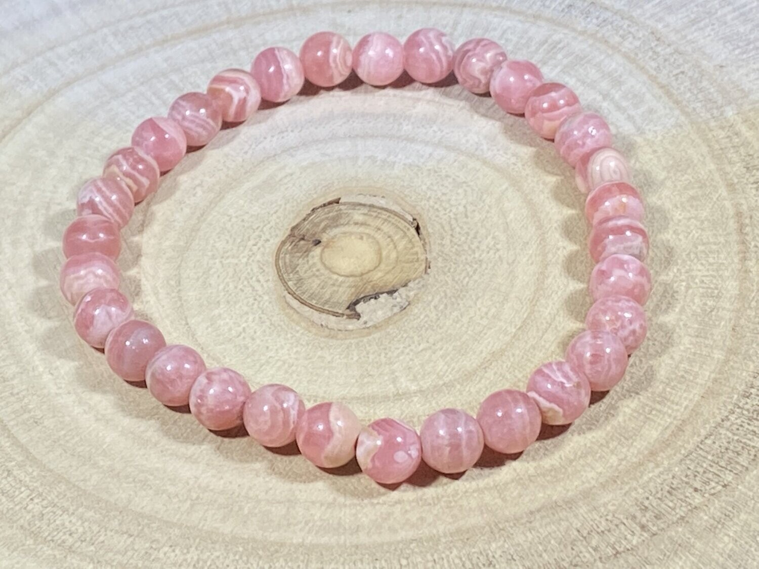 Bracelet Rhodocrosite d'Argentine 6mm