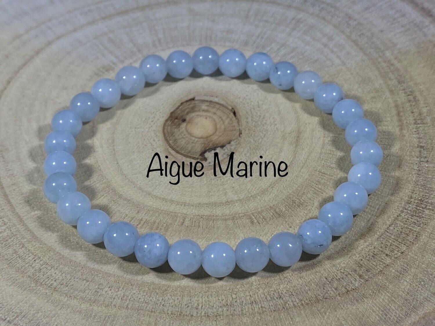 ​Bracelet Aigue Marine 6mm