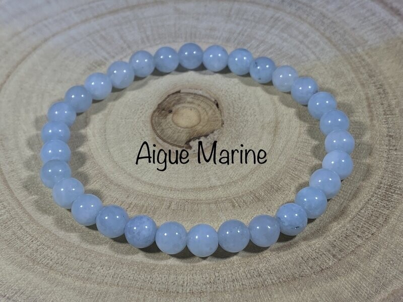 ​Bracelet Aigue Marine 6mm